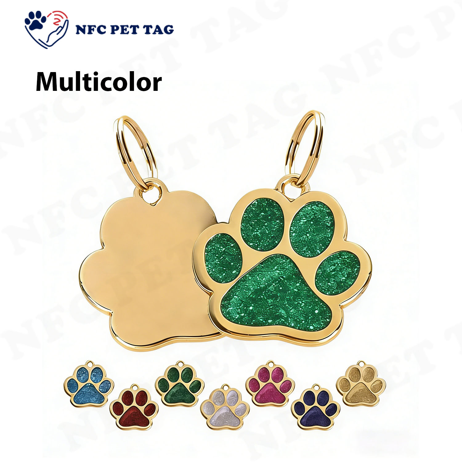 Personalized Zinc Alloy Pet ID Tags Custom Engraved Anti-Lost Pet Tag