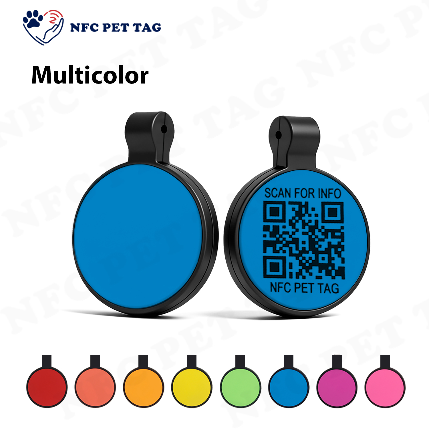 Unique ID Dog Tag Silicone Pet Name Tags With Engraved Owners' Name