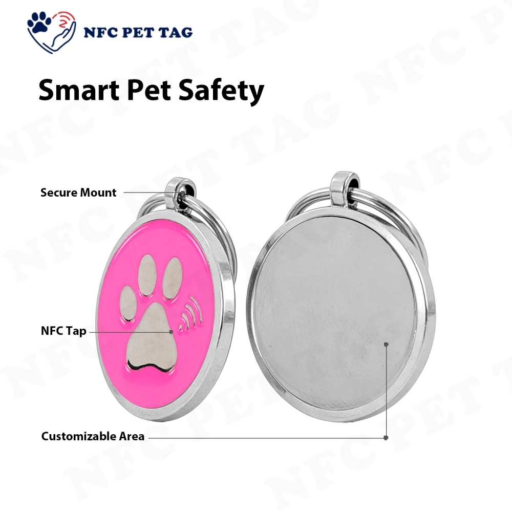 Senior Cat Leash Accessory Tag Garden Play Metal Cat Collar Tag