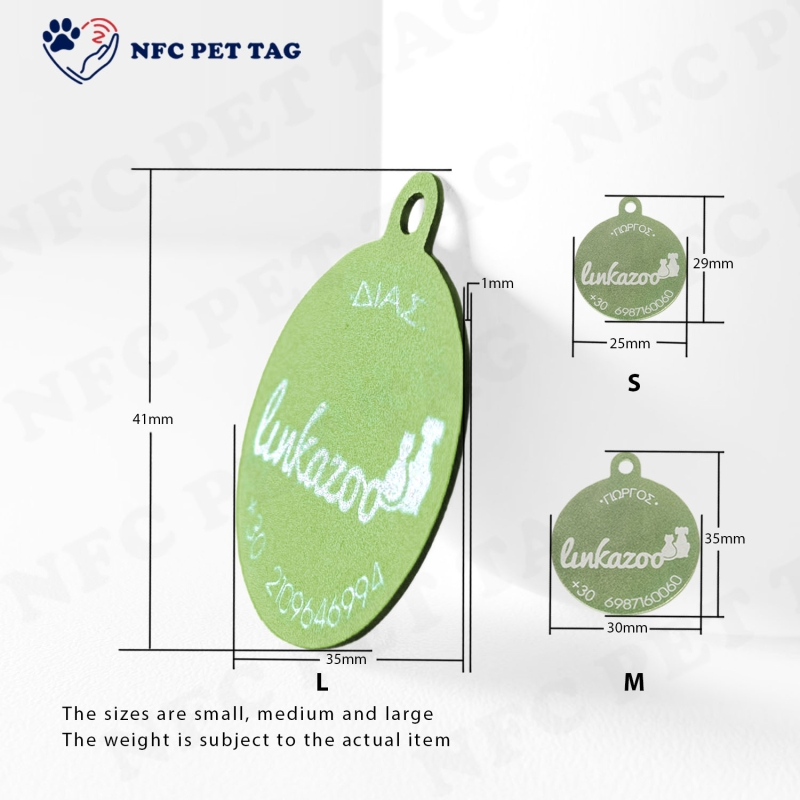 Wholesale Waterproof QR Pet Tag Chemical-Resistant Metal Pet ID Tag
