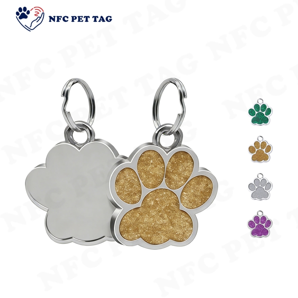 Personalized Metal Dog Tag Necklace with Engraved ID Charms Durable Unique Pet Tag