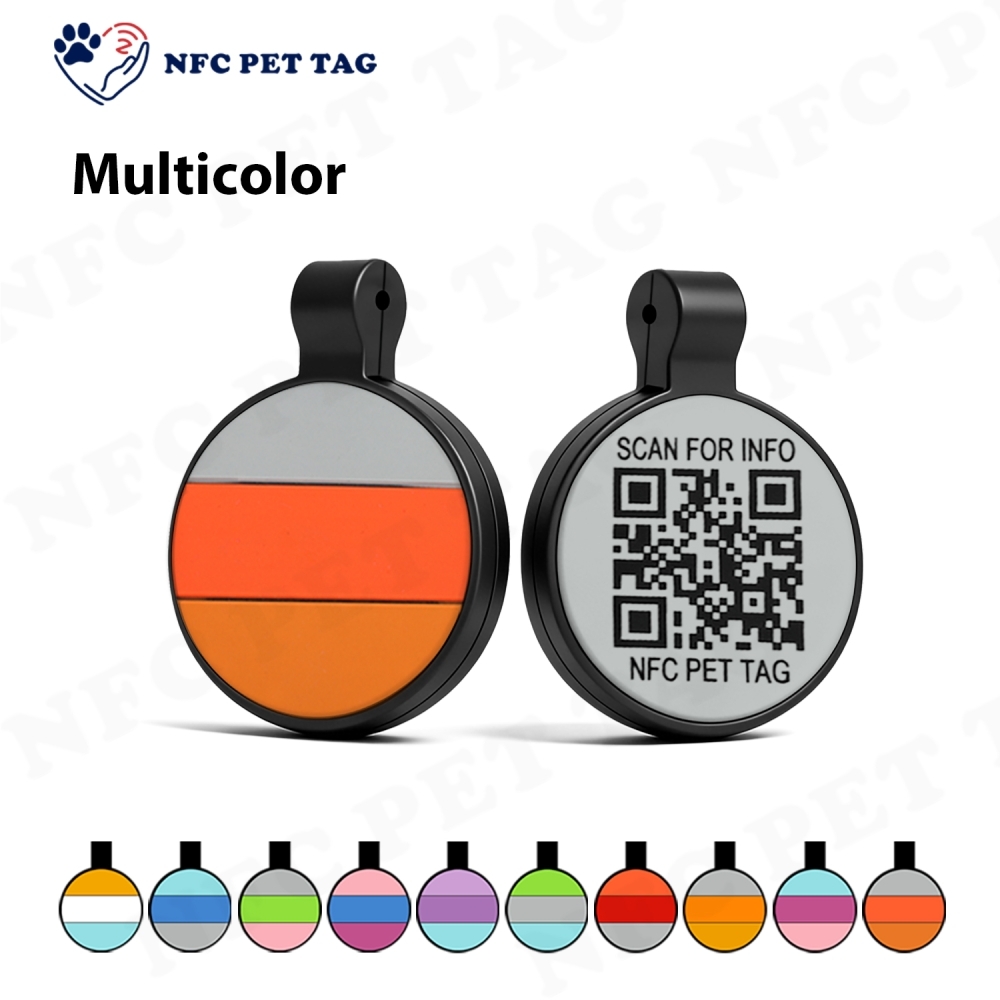 NFC Silicone Pet Tag Perfect Fit for Dog Collars & Automatic Leashes