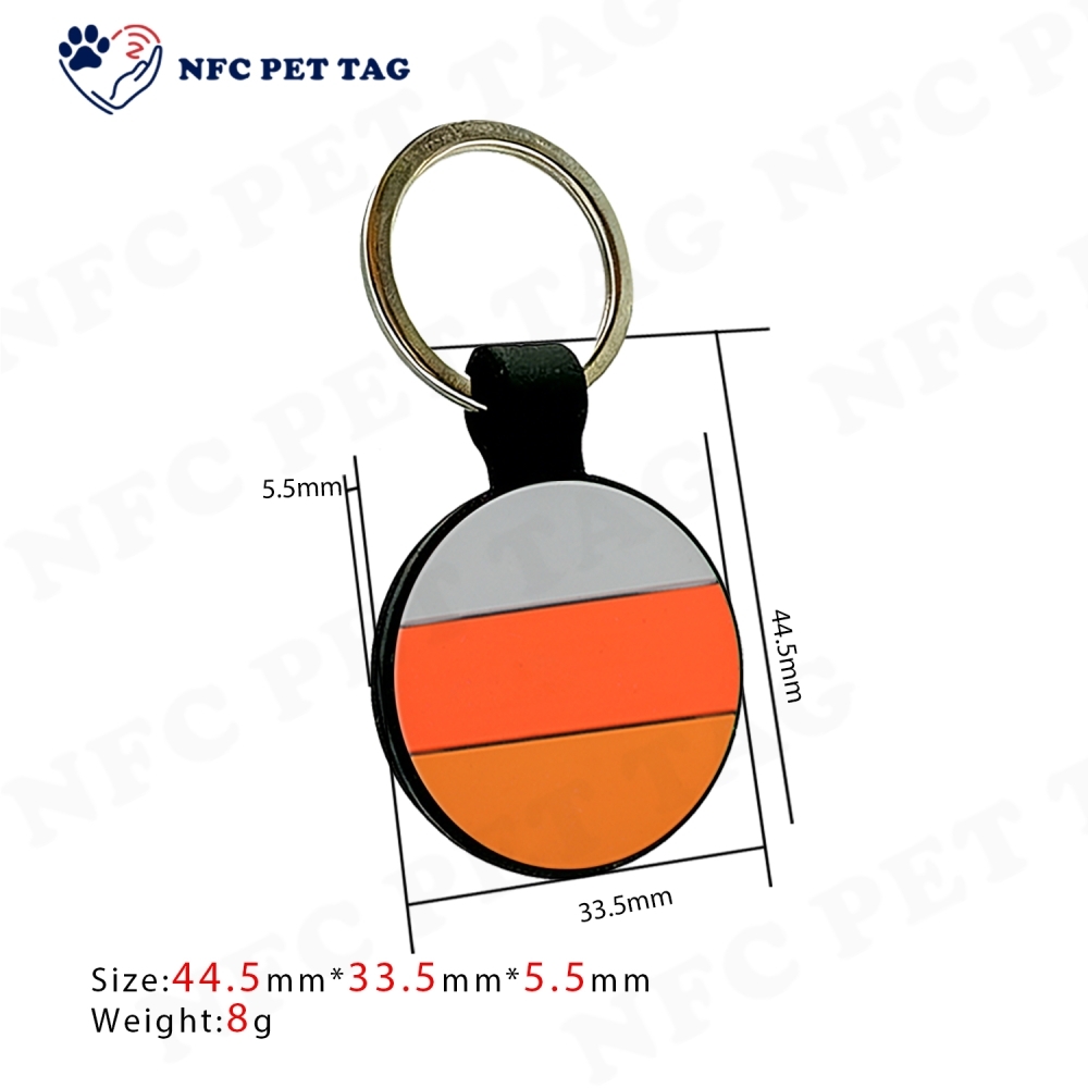 NFC Silicone Pet Tag Perfect Fit for Dog Collars & Automatic Leashes