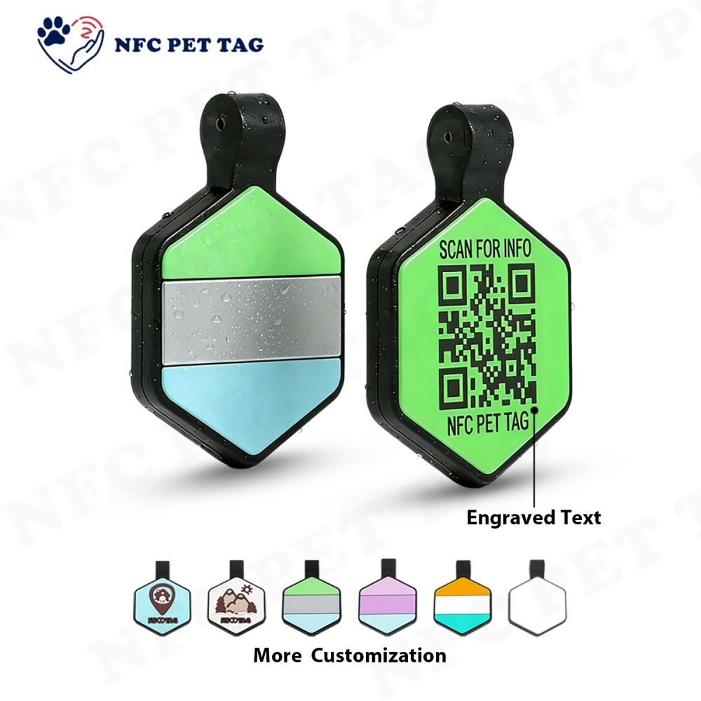 OEM ODM Custom Software with QR Code Silicone Dog Tag