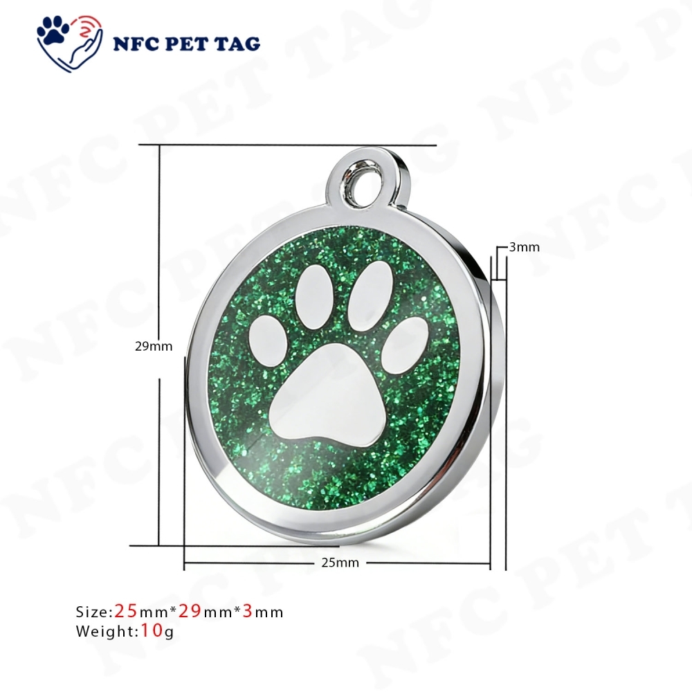 Blank Durable Metal Pet Collar Tag Heavy-Duty DIY Pet ID Tag