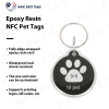 Custom Medical Alert Engraved Pet Safety Tag Durable RFID Epoxy Pet ID Tag
