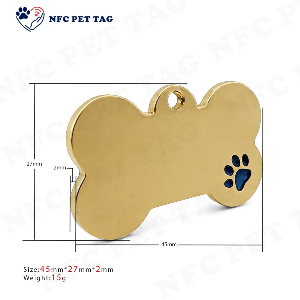 Custom Engraved Metal Dog Name Tag Personalized Pet ID Tag