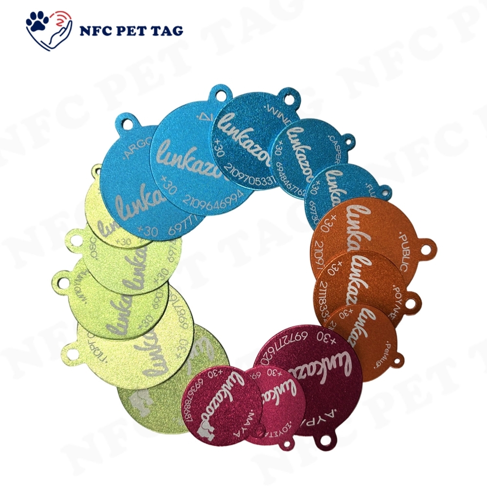 Wholesale Waterproof QR Pet Tag Chemical-Resistant Metal Pet ID Tag