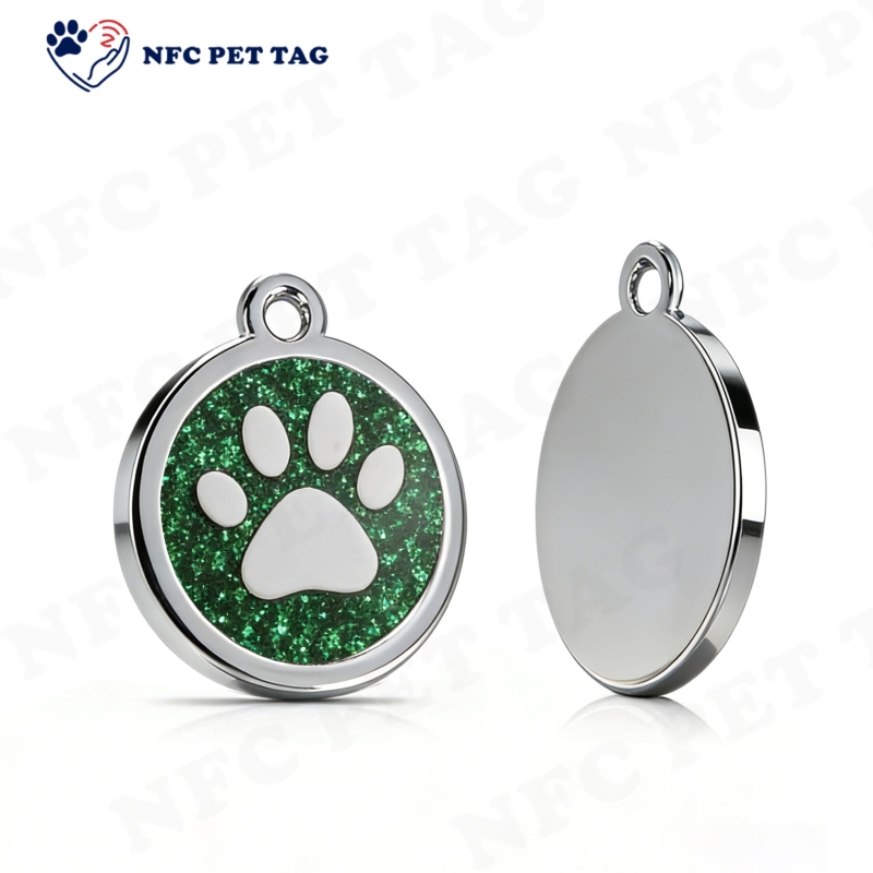Blank Durable Metal Pet Collar Tag Heavy-Duty DIY Pet ID Tag