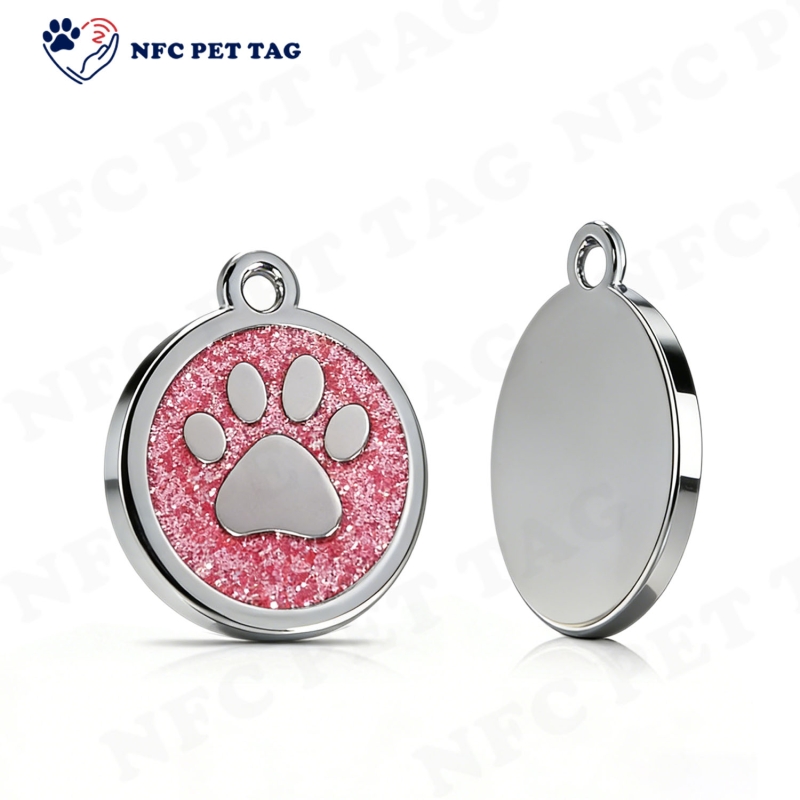 Blank Durable Metal Pet Tag Heavy-Duty Pet Collar Tag