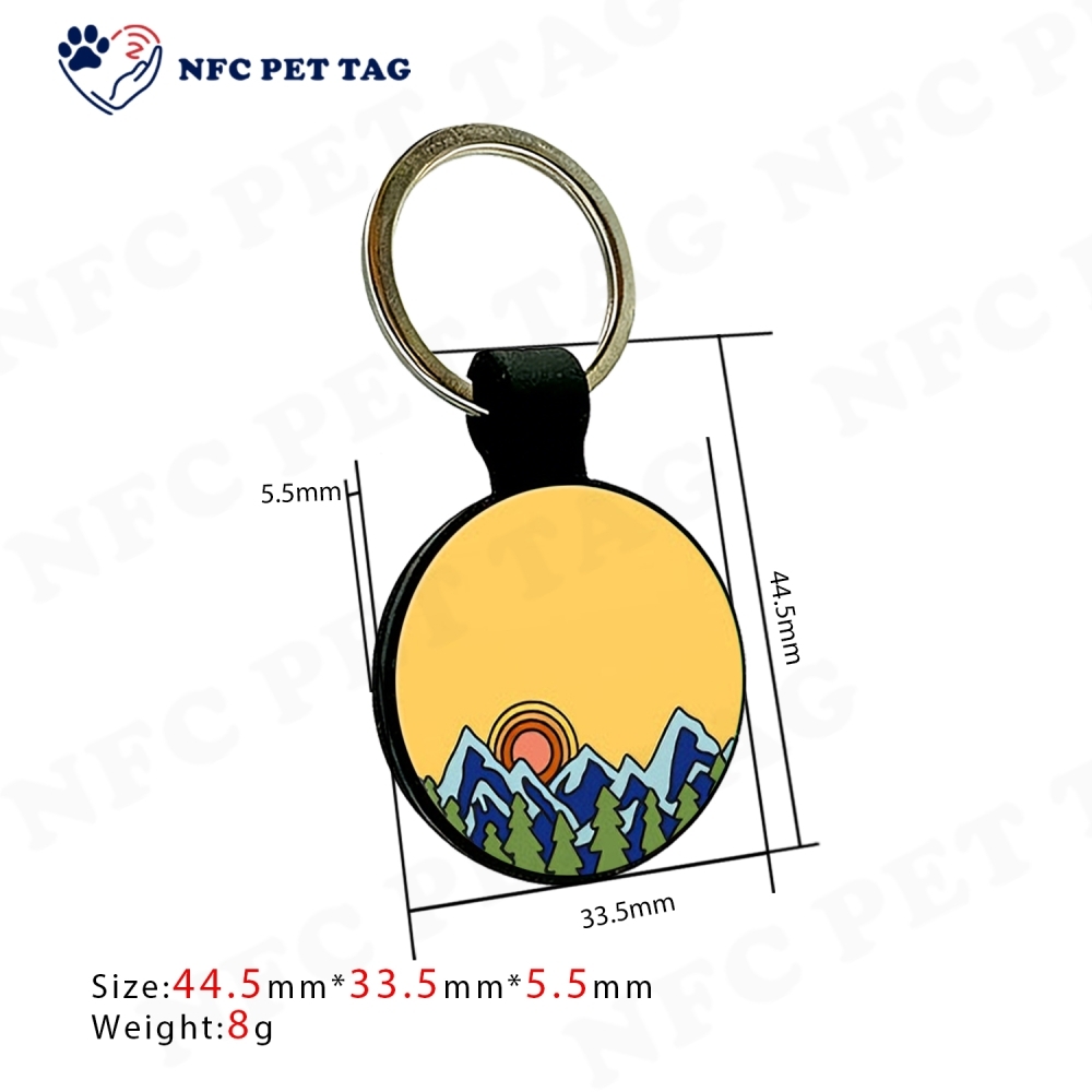 Multi-Tech Anti-Lost Silicone Pet ID Tag RFID NFC QR Code Pet Tag