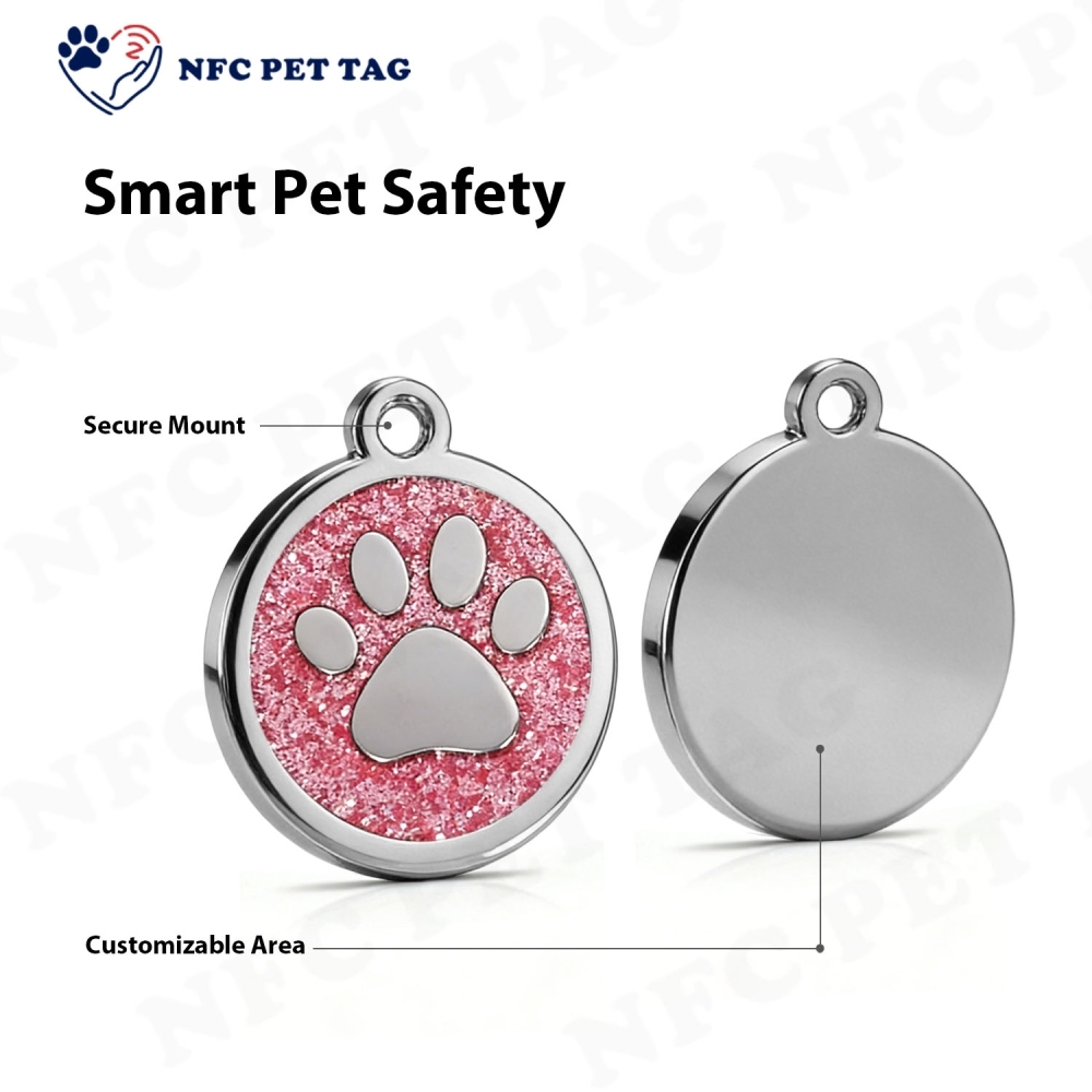Blank Durable Metal Pet Tag Heavy-Duty Pet Collar Tag