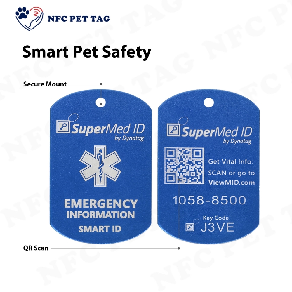 Custom Engraved Metal Dog Name Tag Durable Personalized Pet ID Tag