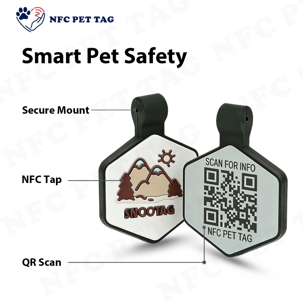 RFID Online Profile Anti-Scratch Pet QR Code Pet ID Tag