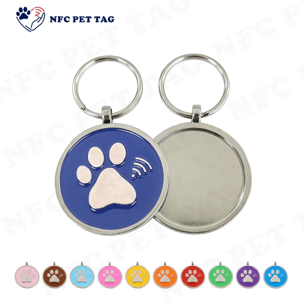 Remote Update Pet ID Tag Cat Harness Hiking Dog Leash NFC Pet Tag