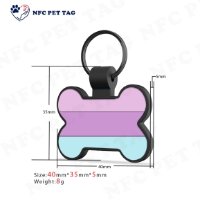 Custom QR Code Dog Name Tag Necklace RFID Tag