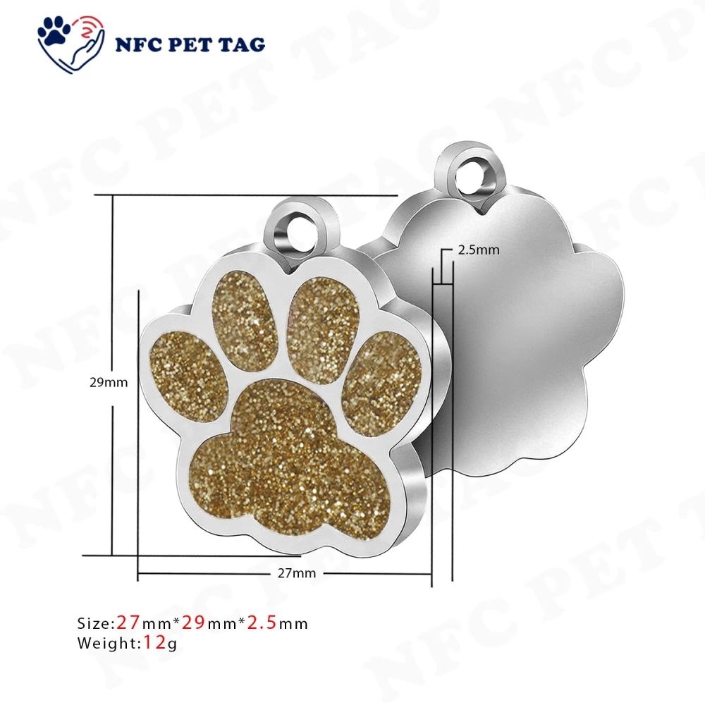 Personalized Metal Dog Tag Necklace with Engraved ID Charms Durable Unique Pet Tag