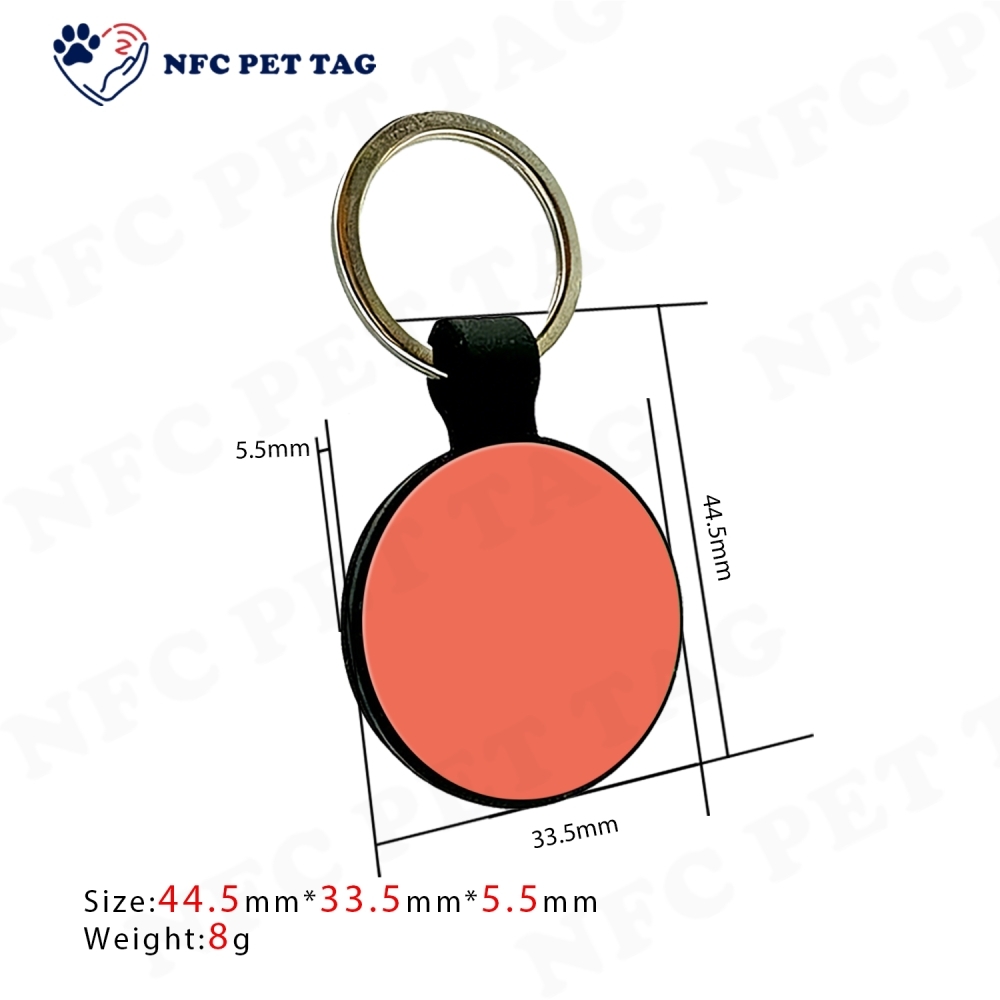 Lightweight Barcode Slicone Pet Tag NFC Pet Name Tag