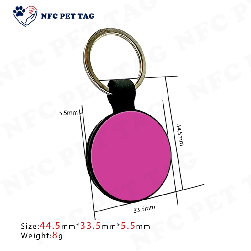 High Quality NFC Waterproof Silicone Circle Pet ID Tag Product