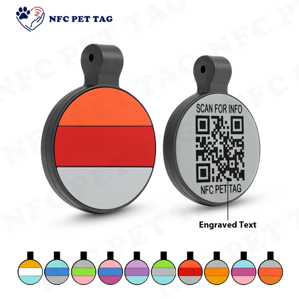 Durable NTAG213 NFC RFID Silicone Pet Tag For Pet Identification
