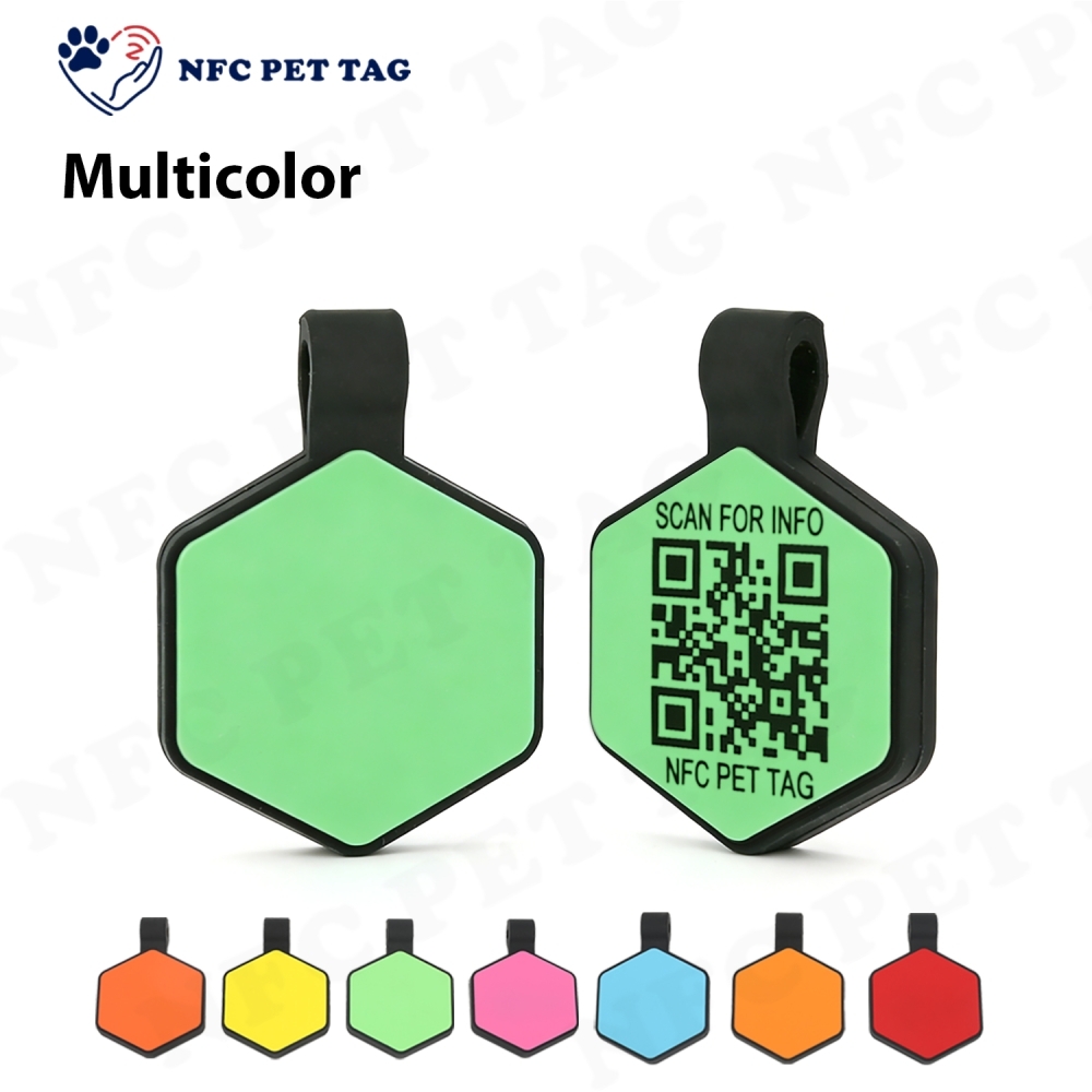 Quick-Scan 13.56MHz NTAG213 Silicone Pet Keychain Pet ID Tag