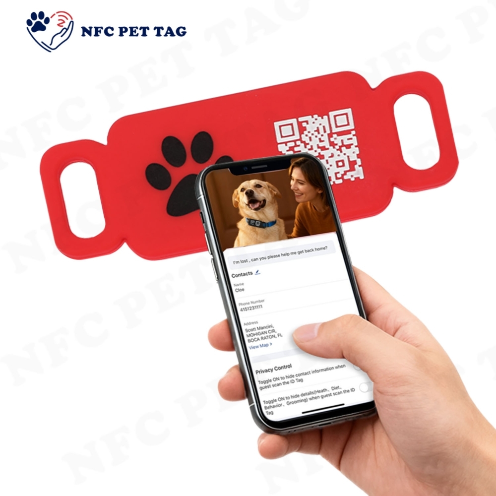 Personalized PET ID Tag Silent Silicone Soft Dog ID Tag