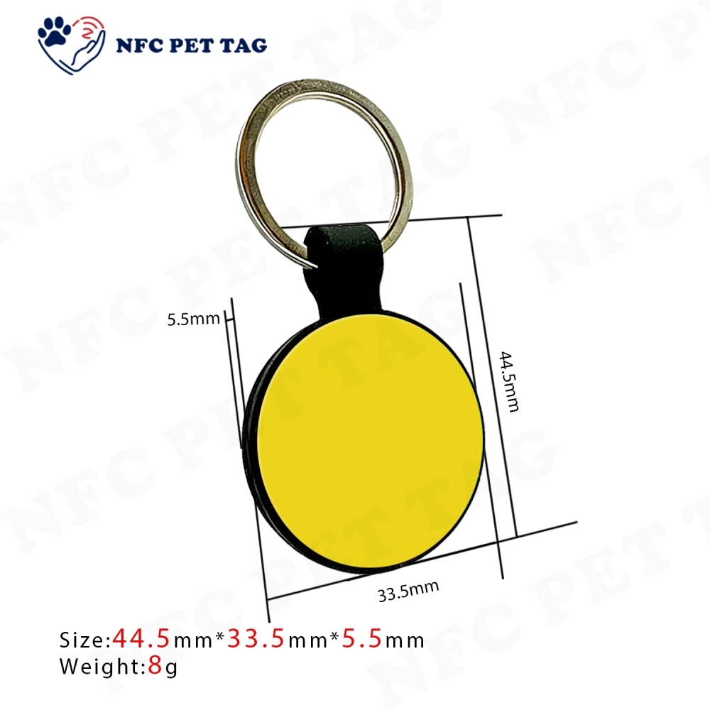 Digital Pet Profile NTAG213 NFC Silicone Pet ID Tag