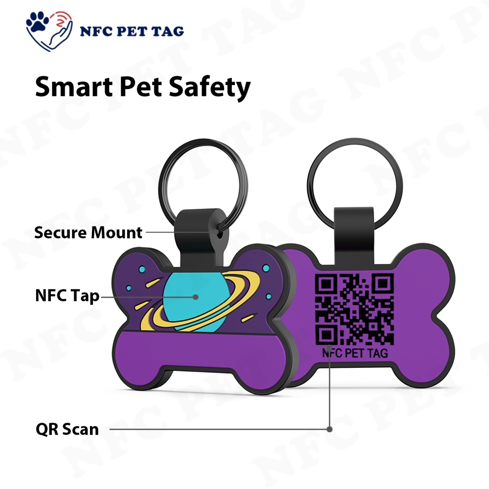 NFC Tag for Pet Safety Outdoor Waterproof NFC PET Tag