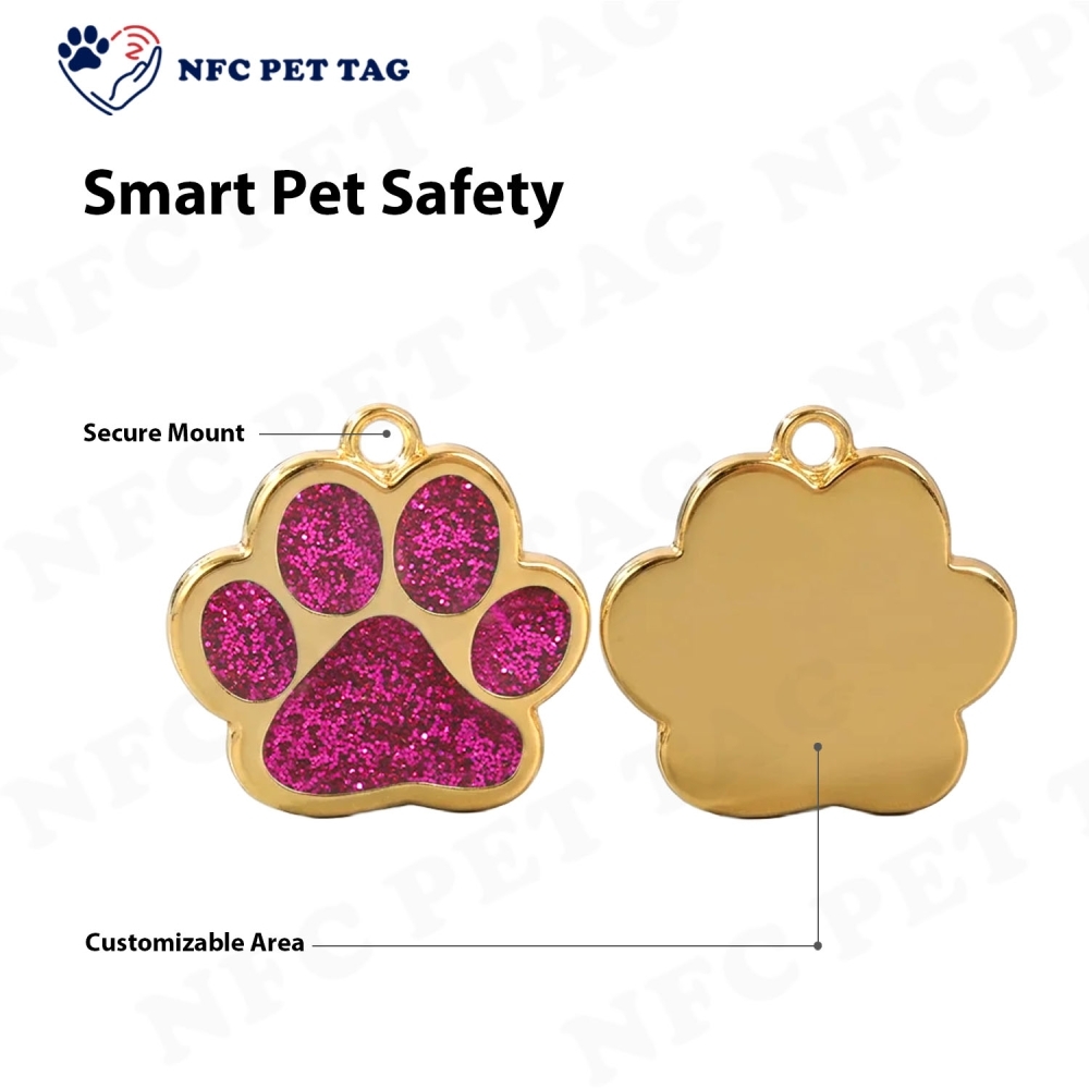 Factory Custom Luxury Dog Tags Metal Engraving Logo ID Pet Tag