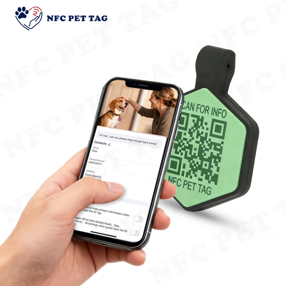 OEM ODM Custom Software with QR Code Silicone Dog Tag