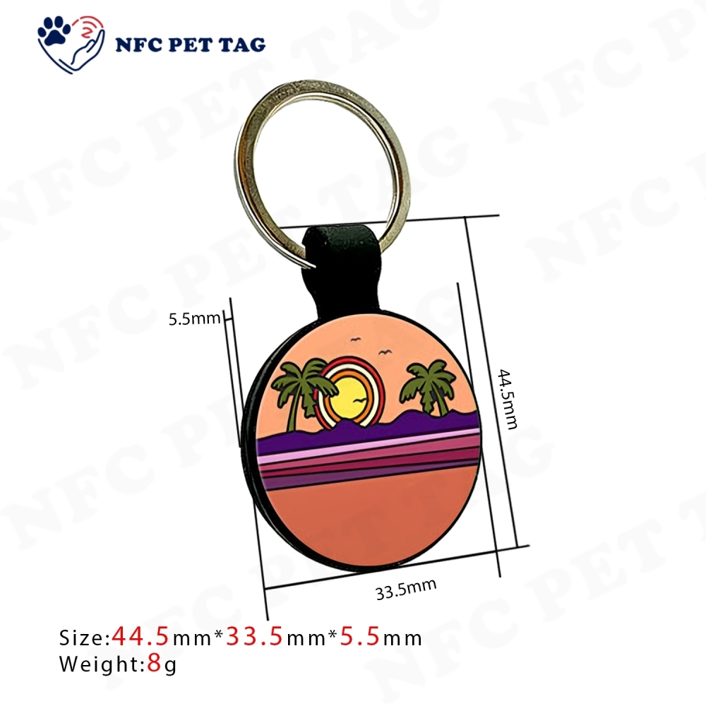 Fashionable Custom Round Silicone Pet Tag Stylish ID Accessory for Your Furry Friend
