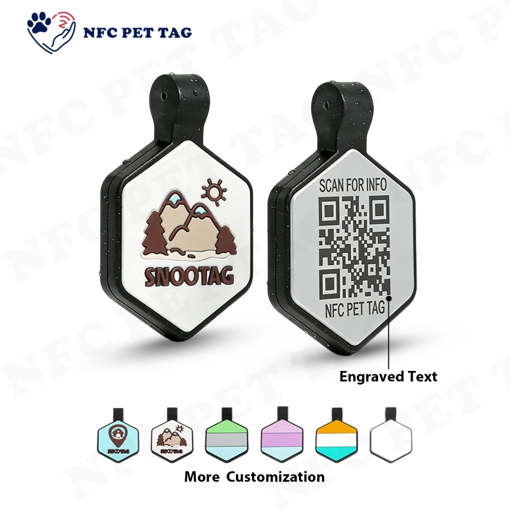 RFID Online Profile Anti-Scratch Pet QR Code Pet ID Tag