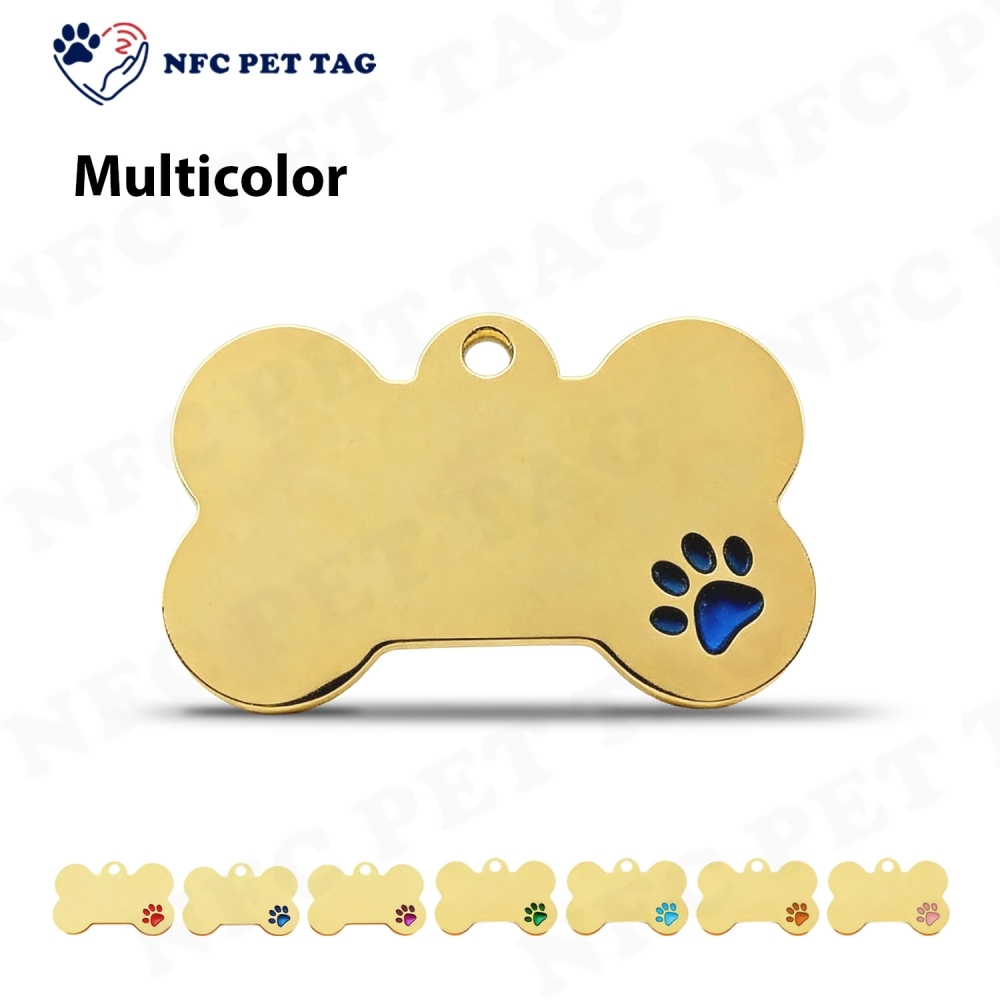 Custom Engraved Metal Dog Name Tag Personalized Pet ID Tag