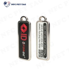 Bulk Custom Shape & Color NFC QR Metal Pet Boutique Identification Tag