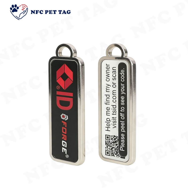 Bulk Custom Shape & Color NFC QR Metal Pet Boutique Identification Tag