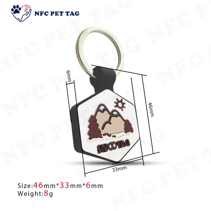 RFID Online Profile Anti-Scratch Pet QR Code Pet ID Tag