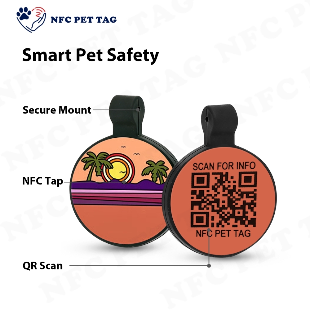 Fashionable Custom Round Silicone Pet Tag Stylish ID Accessory for Your Furry Friend