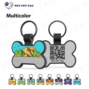 Safe NFC Pet ID Tag Pet Anti-lost Barcode RFID Tag