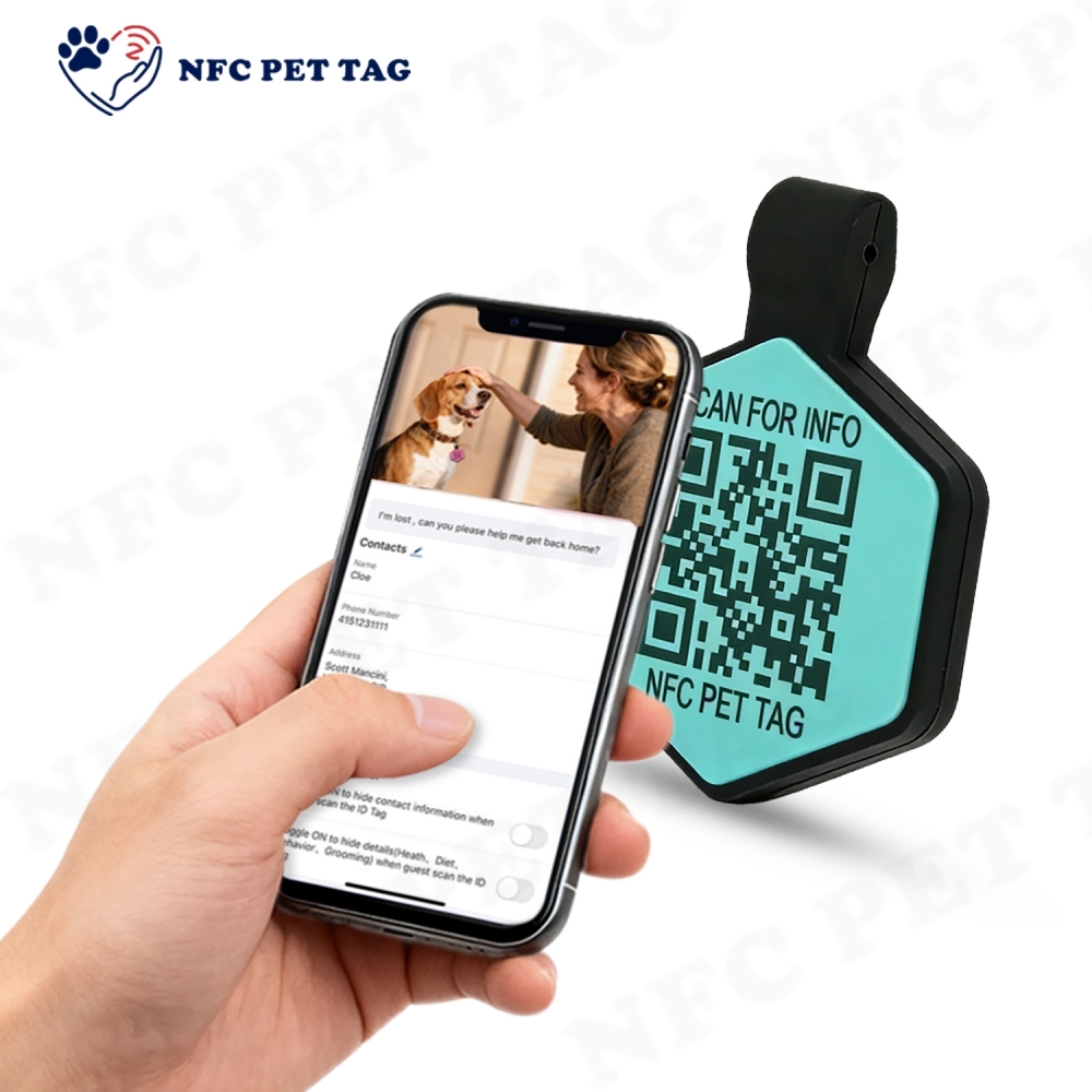 Cats Dogs Identification With QR Code RFID Animal Tracking Tags