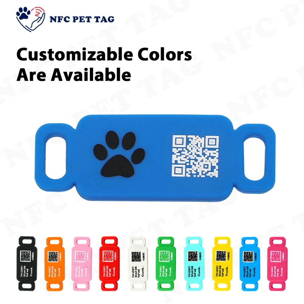 Durable PET ID Tag Waterprooft Silicone Soft Dog ID Tag