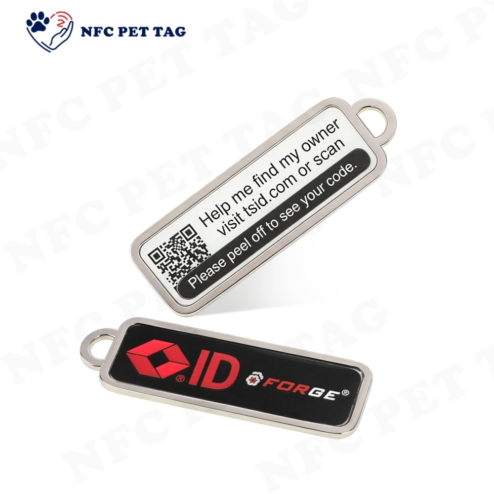Bulk Custom Shape & Color NFC QR Metal Pet Boutique Identification Tag