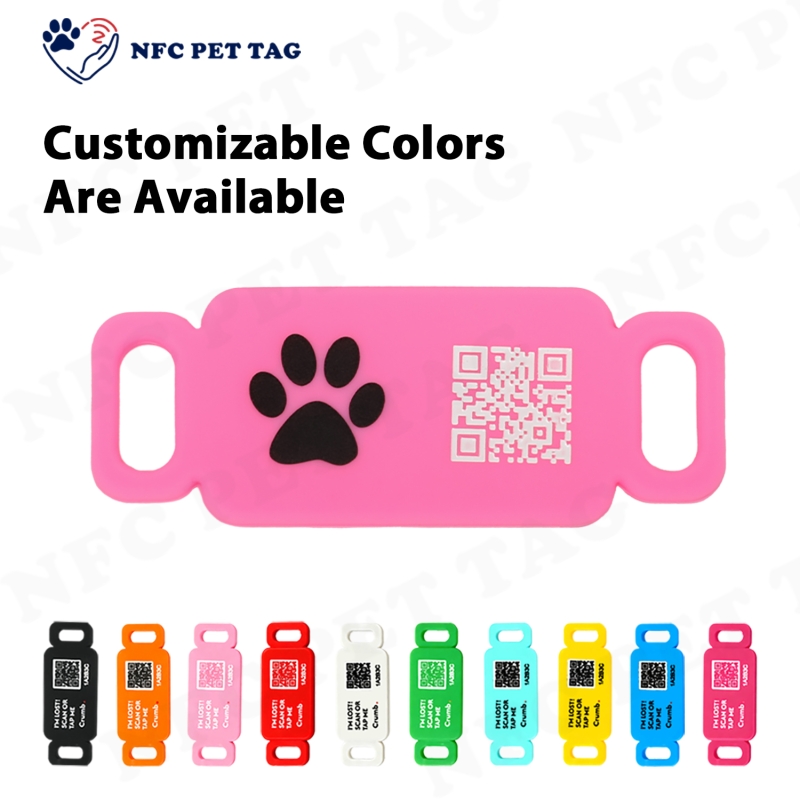 Customized Puppy Mini QR Pet Tag Wear-resistant Barcode NFC Dog Tag