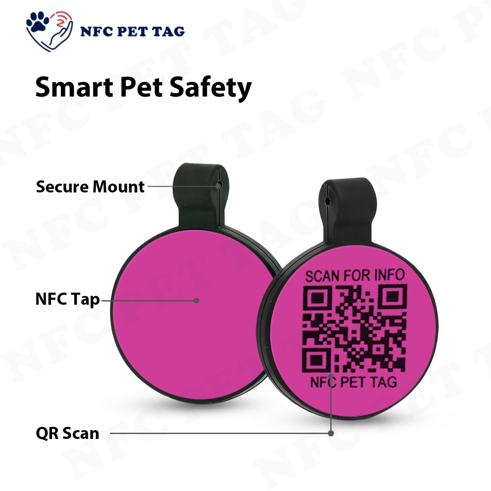 High Quality NFC Waterproof Silicone Circle Pet ID Tag Product