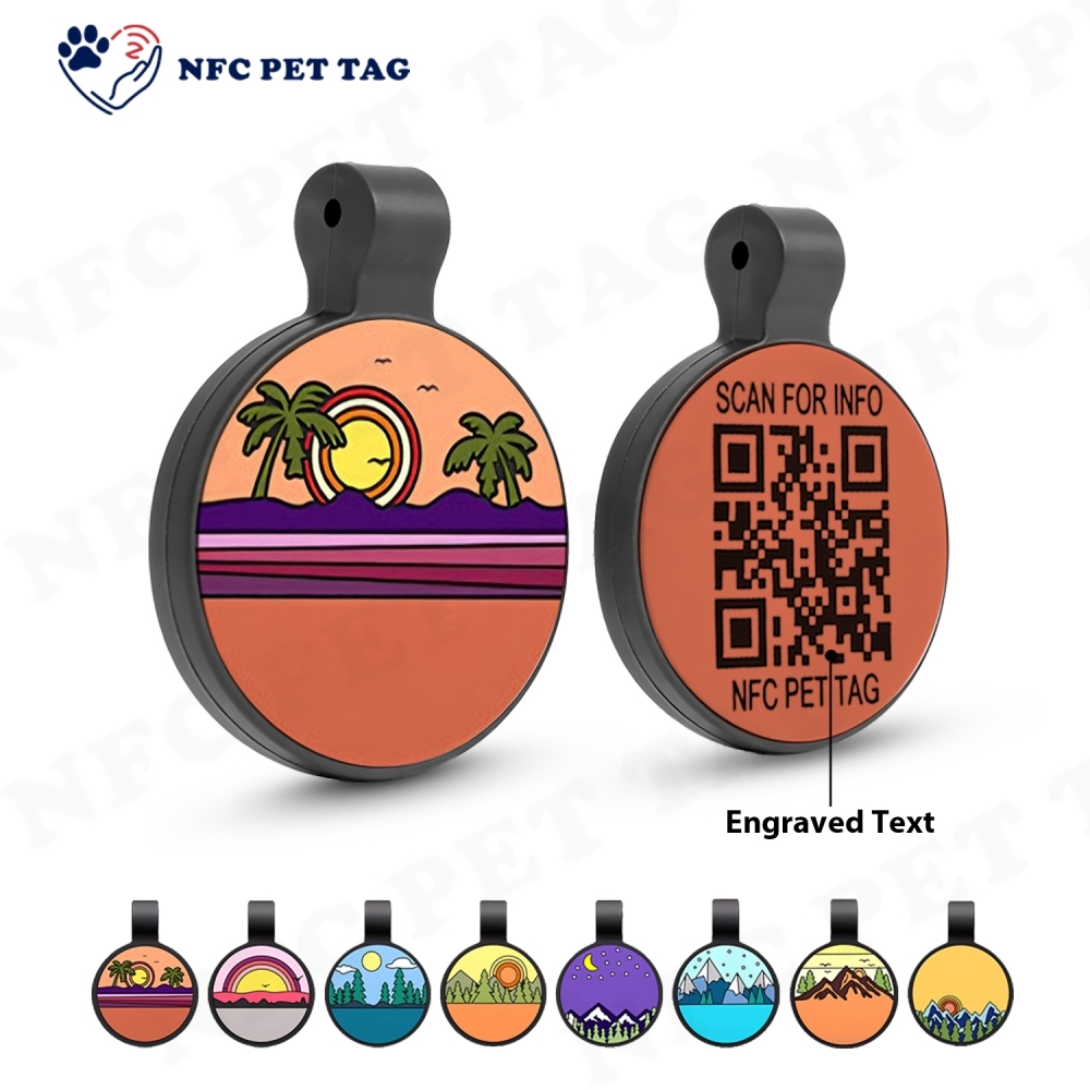 Fashionable Custom Round Silicone Pet Tag Stylish ID Accessory for Your Furry Friend