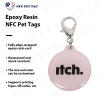 Heavy-Duty Medical Alert Engraved Pet Tag for Secure Pet Tracking Durable RFID Epoxy Pet ID Tag