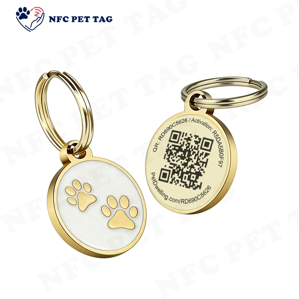Silent Corrosion-Resistant NFC Dual-Function Metal Pet Tag
