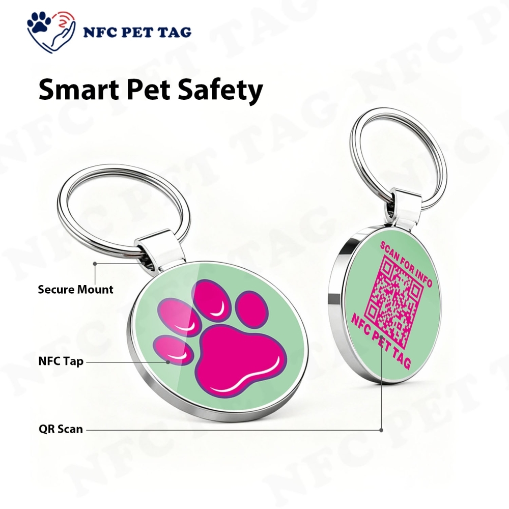 Multi-Functional Metal-Edged PVC Tag: Pet Identification Hotel Room RFID Key Card