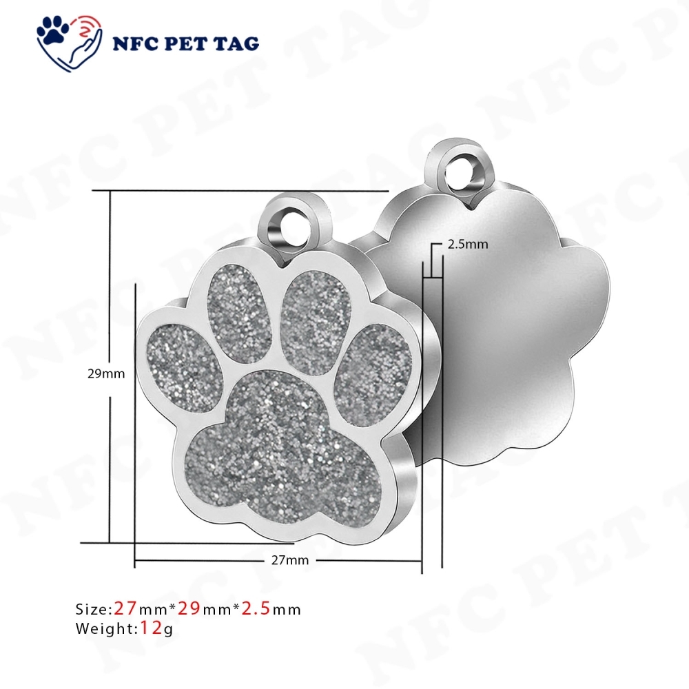 Personalized Engraved ID Metal Dog Tag Necklace ID Pet Tag