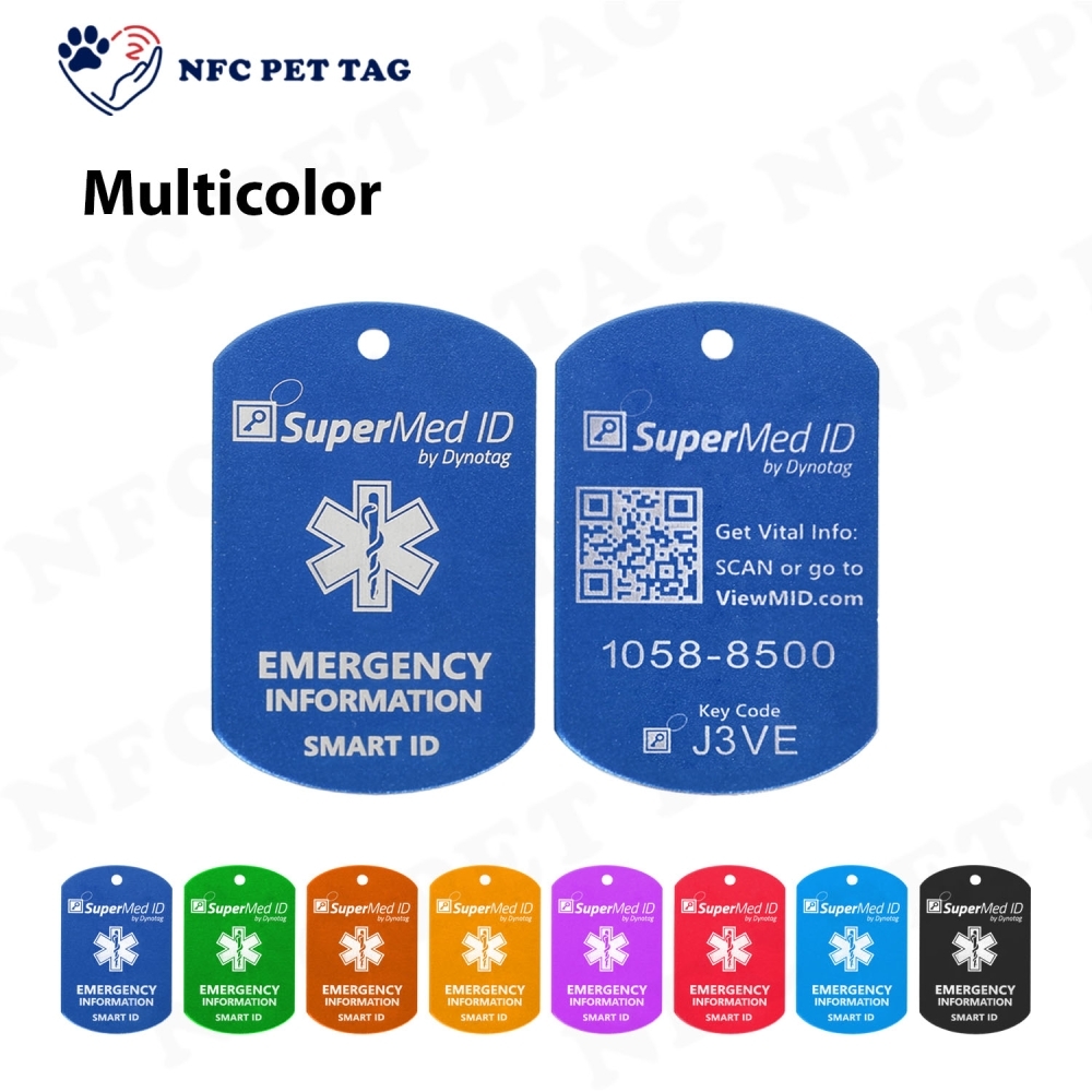 Custom Engraved Metal Dog Name Tag Durable Personalized Pet ID Tag