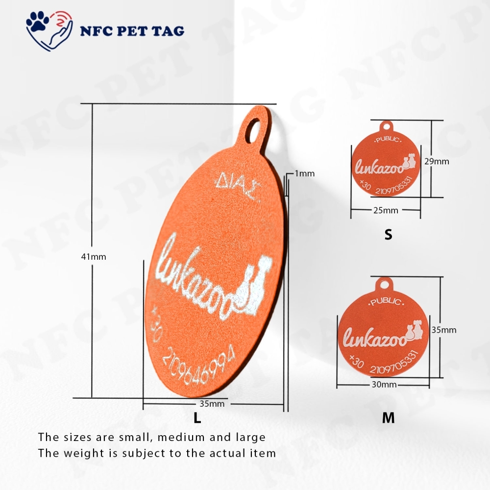 Wholesale Chemical-Resistant Metal Pet Tag Waterproof QR Pet ID Tag